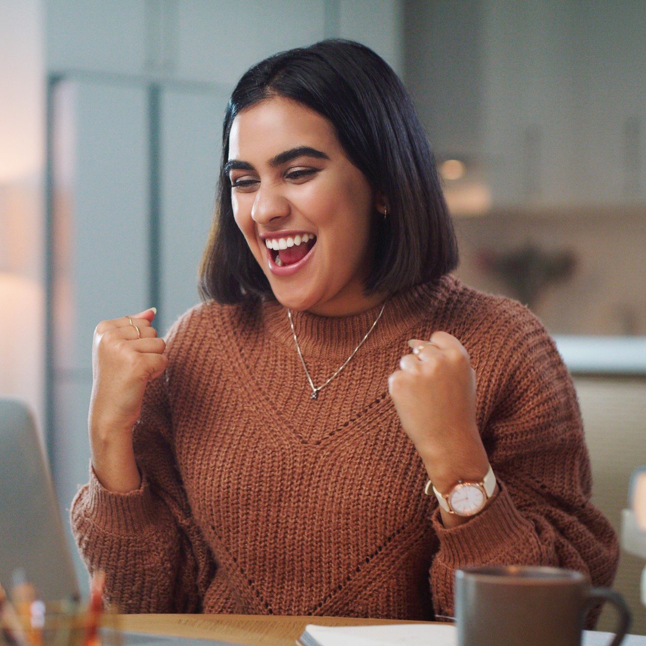 College woman with hearing loss is excited for the new school year to start.